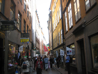 Västerlånggatan in Stockholm