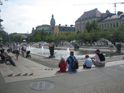 Fountain in Kungsträdgården i Stockholm